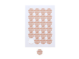 Autocollant 4 cm  Mitre  petite fond blanc