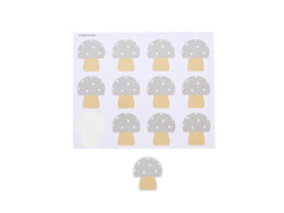 Autocollant brillant champignon  Champy  GM taupe