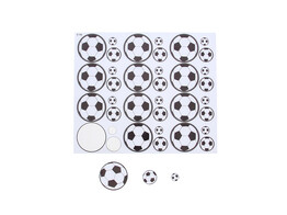 Sticker blinkend  Black   white  voetbal