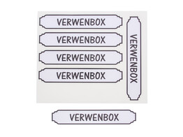 Sticker glossy  label  Verwenbox  LM