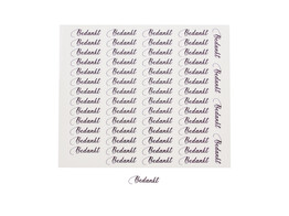 Sticker glossy  Bedankt  SM black