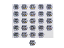Sticker glossy  Metal  Super Papa SM