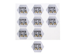 Sticker glossy  Metal  Super Papa LM