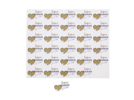 Sticker blinkend  Golden Heart  super MAMAN KM Frans