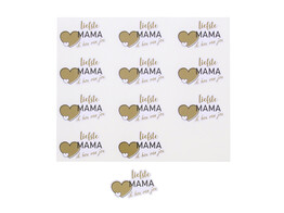 Sticker blinkend  Golden Heart  liefste MAMA GM Nederlands