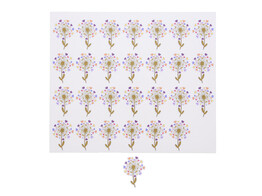 Sticker blinkend  Dandelion  blaasbloem met hartjes KM