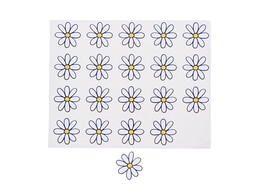 Autocollant brillant  Daisy  marguerite PM