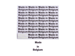 Sticker glossy  Made in Belgium  LM black