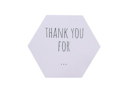 Sticker glossy  Thank you for ...  medium smokey green