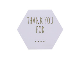 Sticker glossy  Thank you for ...  LM gold