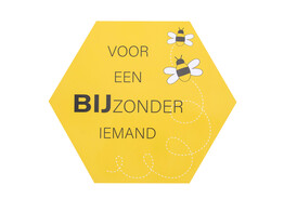 Autocollant brillant  Voor een BIJzonder iemand  GM jaune