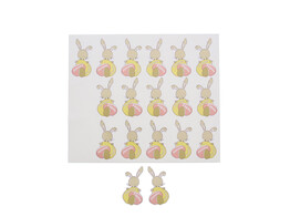 Autocollant brillant  Bunny Swing  Joyeuses Paques GM