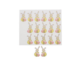 Autocollant brillant  Bunny Swing  Vrolijk Pasen GM
