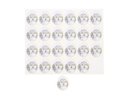 Sticker glossy  Bunny Genius  yellow SM
