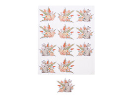 Sticker glossy Bunny  Cute  LM