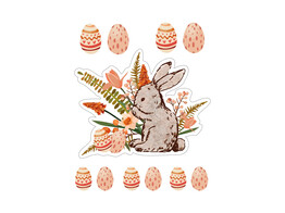 Window sticker glossy Bunny  Cute 