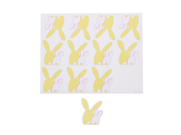Sticker blinkend bunny duo  Tricolor  KM