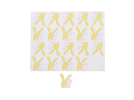 Sticker blinkend bunny duo  Tricolor  GM