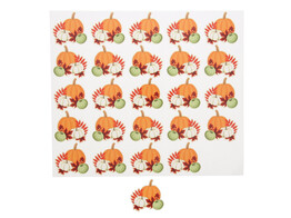 Autocollant brillant Hello Autumn  citrouilles PM