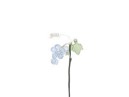Grappe raisins mat/brillant PM bleu