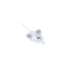 Piquet 3 balls glitter silver
