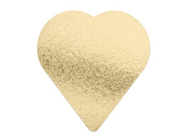 cardboard gold heart 18 x 18cm