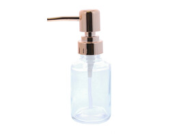 Flesje rond met pomp koper 125ml