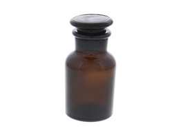 Glazen apothekersflesje bruin KM