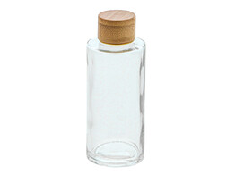 Bouteille avec bouchon a vis en bambou 50 ml