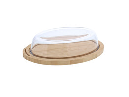 Oval dish on bamboo shelf 700ml