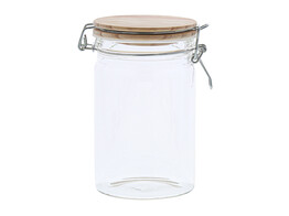Jar with wooden lid and iron closure LM 920 ml