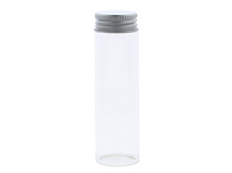 Tube 12cm with silver colored screw cap 90 ml