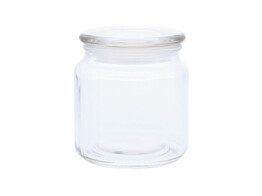 Jar with lid transparent 500ml