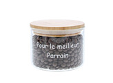 Voorraadpot bamboe deksel  Pour le meilleur Parrain  MED
