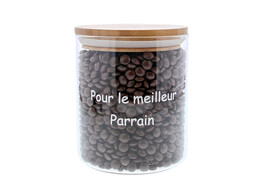 Jar bamboo lid  Pour le meilleur Parrain  GM