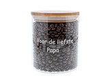 Voorraadpot bamboe deksel  Voor de liefste Papa  GM