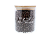 Voorraadpot bamboe deksel  Wil je mijn Meter worden   GM