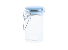Bokaal cylinder ijzersluiting blauw