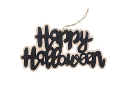  Happy Halloween  deco hanger zwart GM