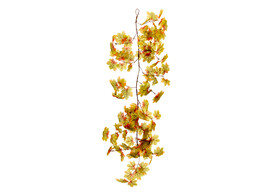 Feuille d automne guirlande vert  -orange