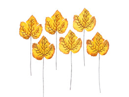Feuille d automne sur tige medium