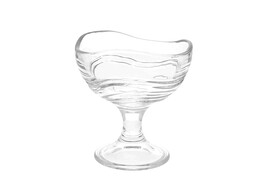 Glass cup on foot medium