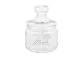 Glass jar with lid  meter 