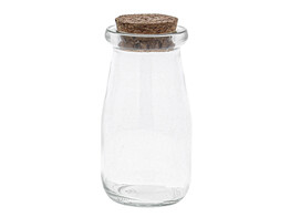 Jar belly high with cork