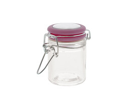 Cylinder jar mini metal fastener fuchsia