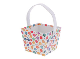  Party time  basket with handle square