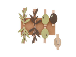  Olive  Blatt und Olive Wascheklammer