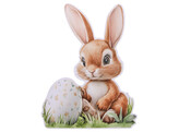 Deko-Schild Bunny  Caramel  Hase mit Ei