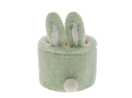  Fluffy Ears  panier avec oreilles smokey green