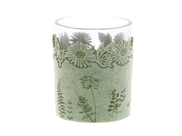  Summery  porte-bougie GM smokey green